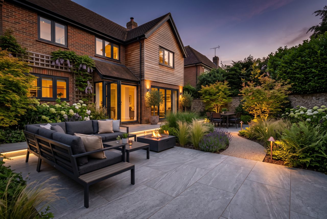 Porcelain patio