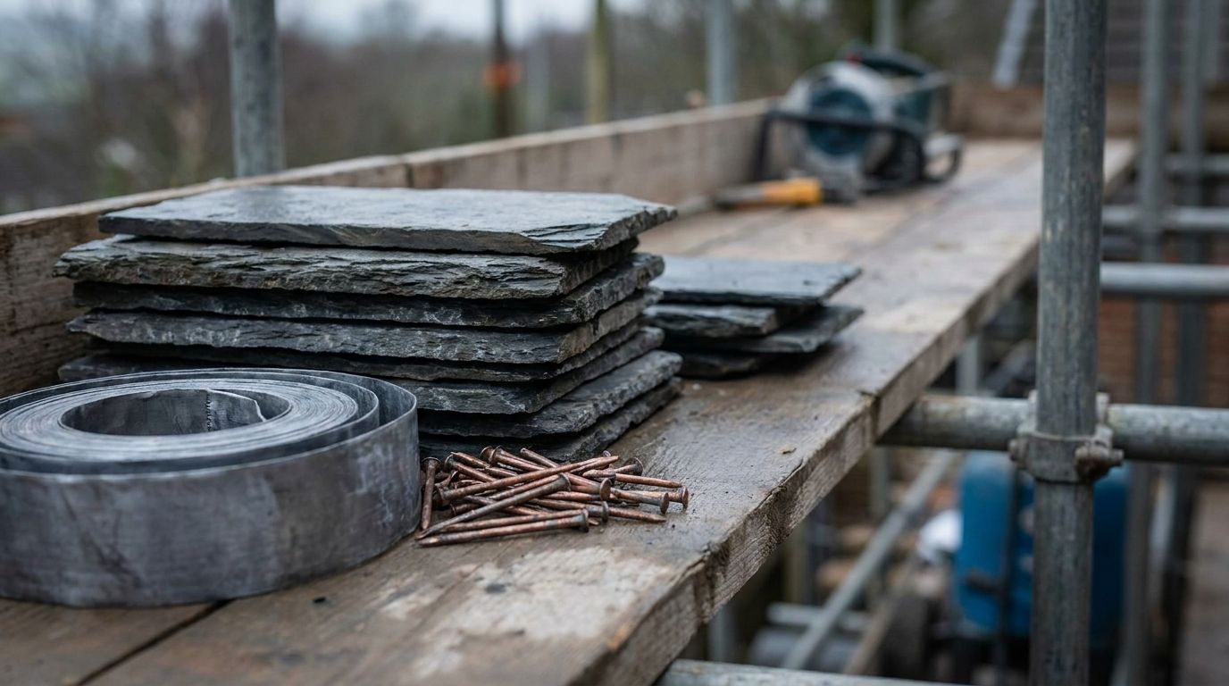 Welsh slate stack